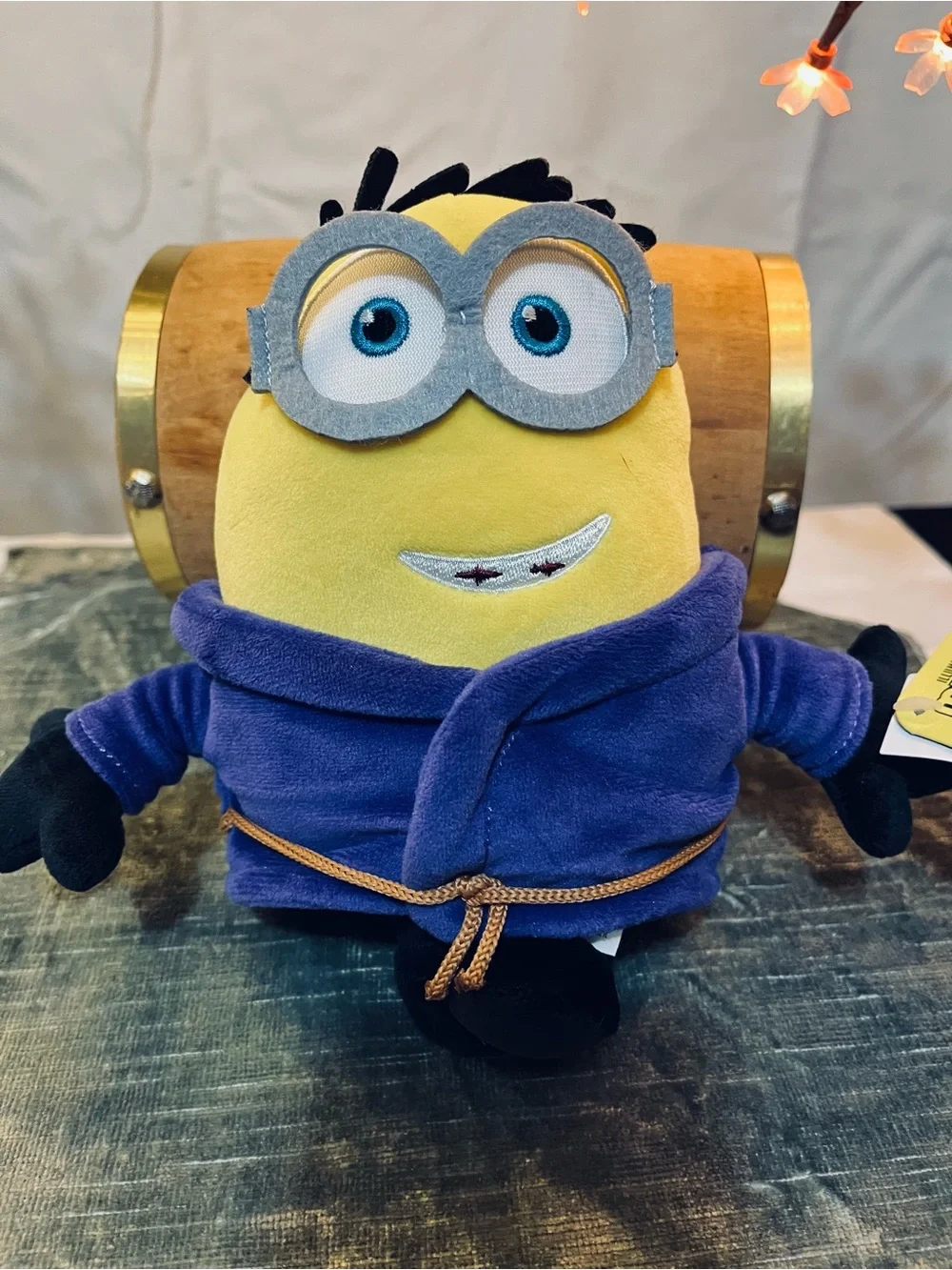 Lot of Two Yellow Plush Minion-Themed Kids Backpack Buddy